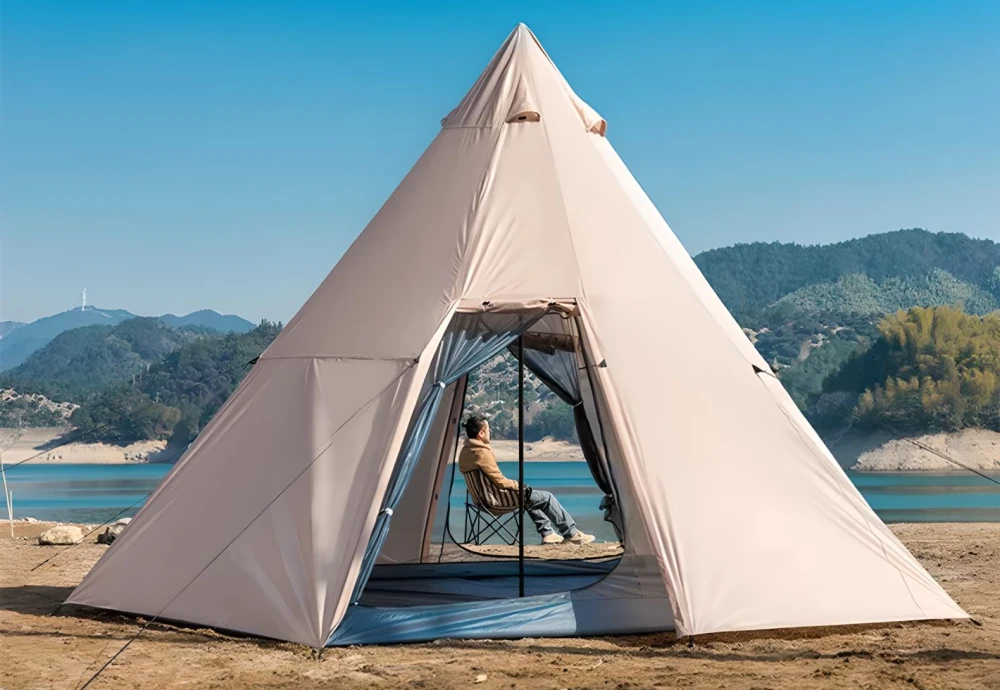 white teepee tents